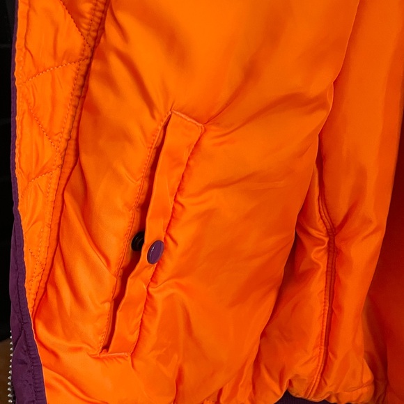 Alpha Industries Purple Reversible MA-1 Bomber Jacket - Picture 5 of 7